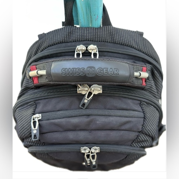 SwissGear SA3595 ScanSmart Laptop Backpack Black USB Airflow TSA - Picture 3 of 16